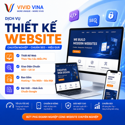 Dịch Vụ Thiết Kế Website Trọn Gói Chuẩn SEO Tại VIVID VINA